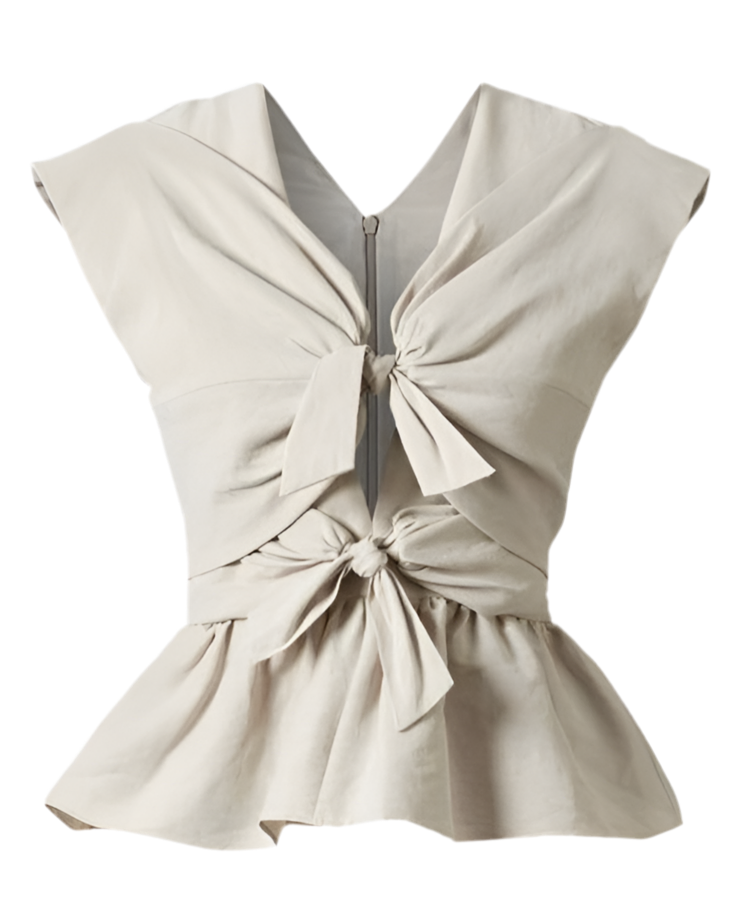 Blusa con lazos