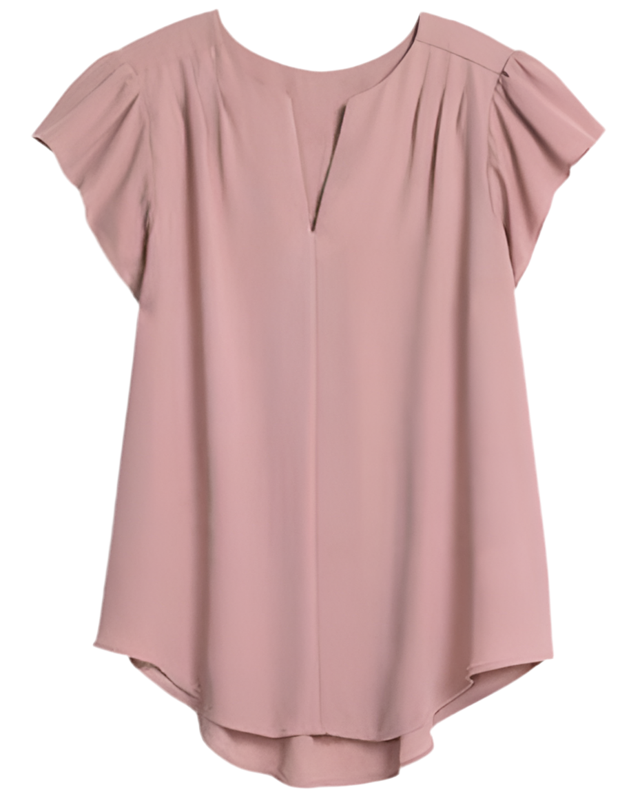 Blusa con mangas de olán