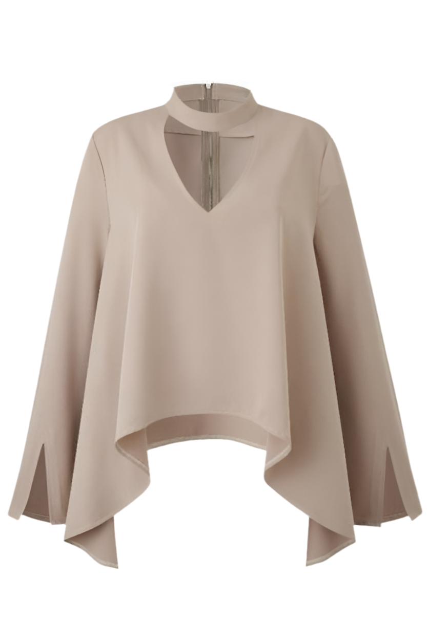 Blusa con manga acampanada