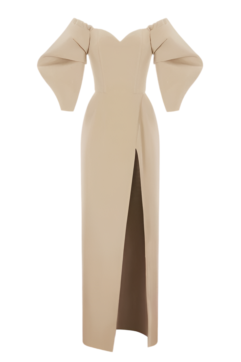 Vestido con apertura