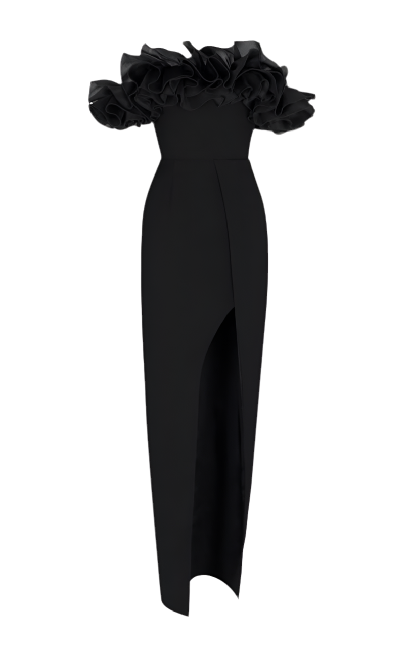 Vestido con hombros descubiertos