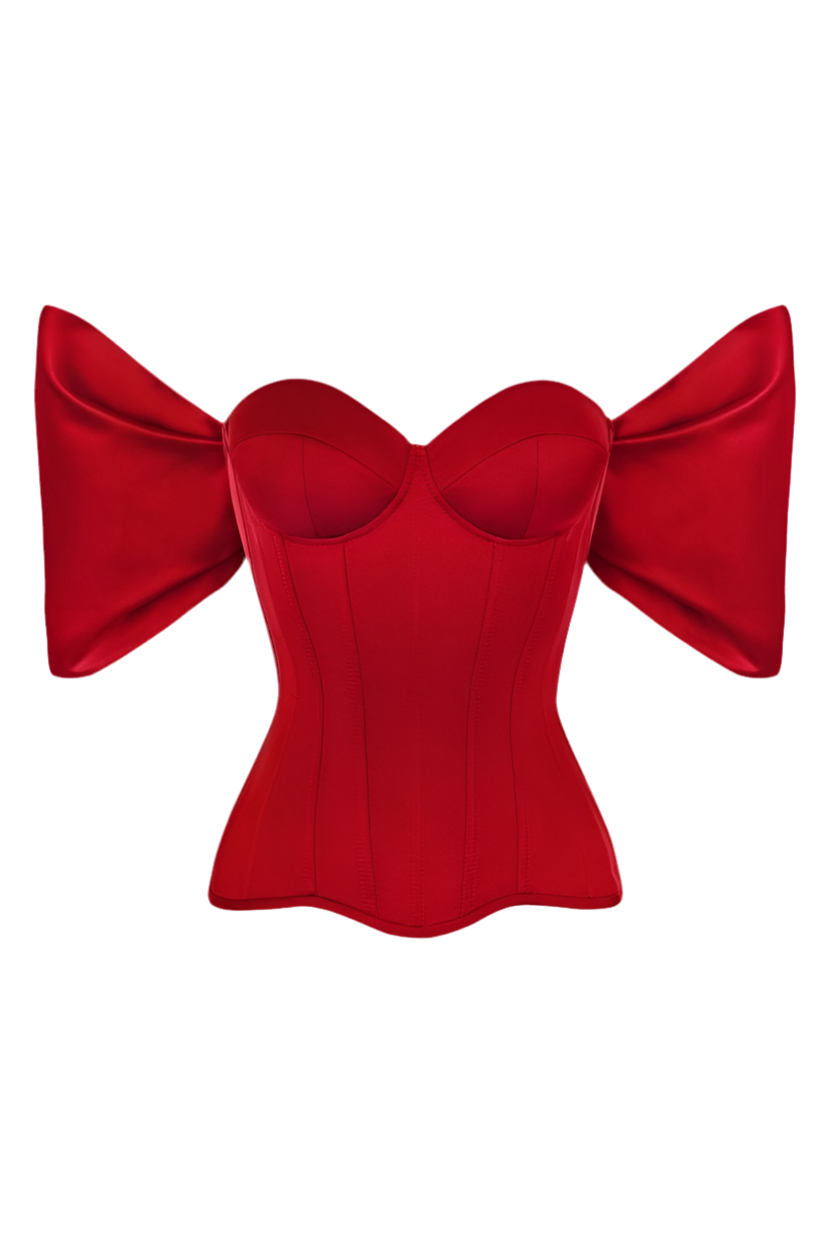 Corset con manga caída